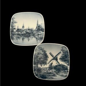 Kjeld Bonfils Denmark Dybbol Molle 9709 Frederiksborg Slot 9712 Mini Plates